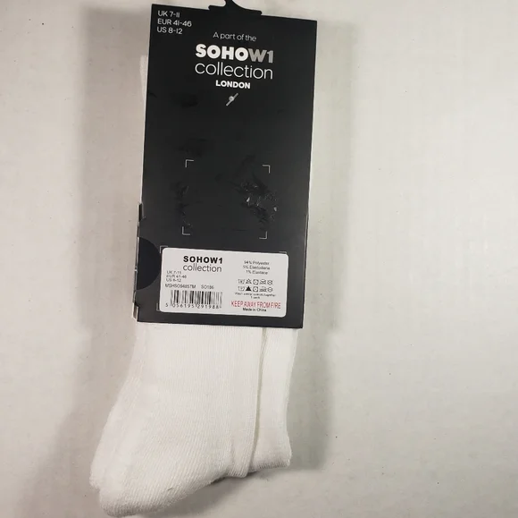 NWT Men's SOHOW1 Collection London Athletic Crew Socks - Picture 4 of 4